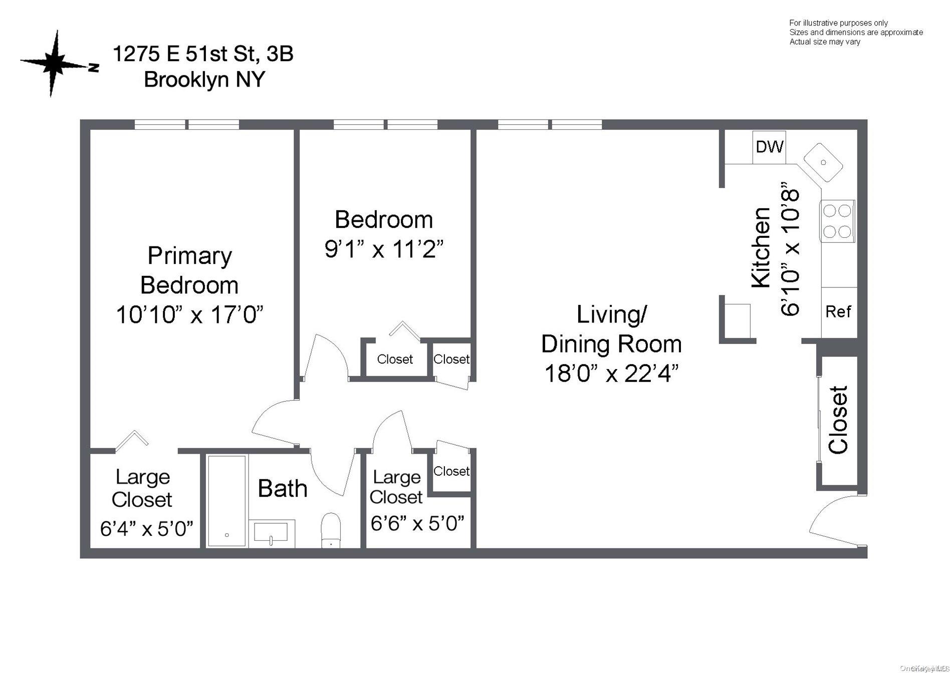 1275 East 51st Street 3-B Flatlands Brooklyn, NY 11234