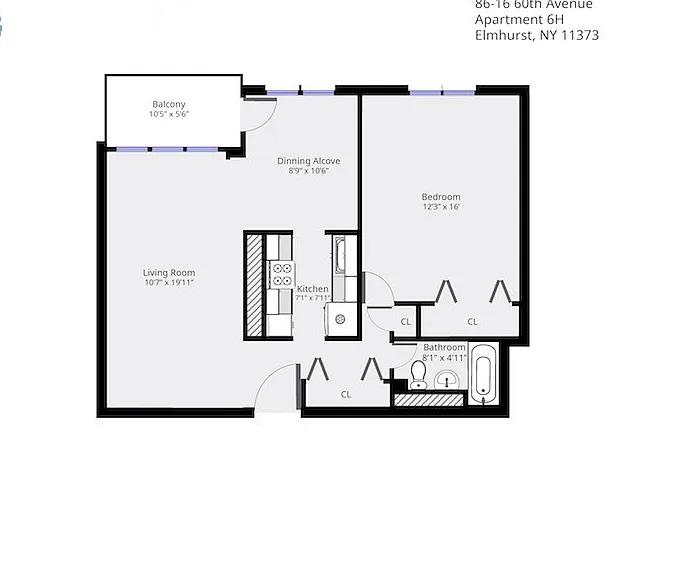 86-16 60TH avenue 6-H Elmhurst Elmhurst, NY 11373